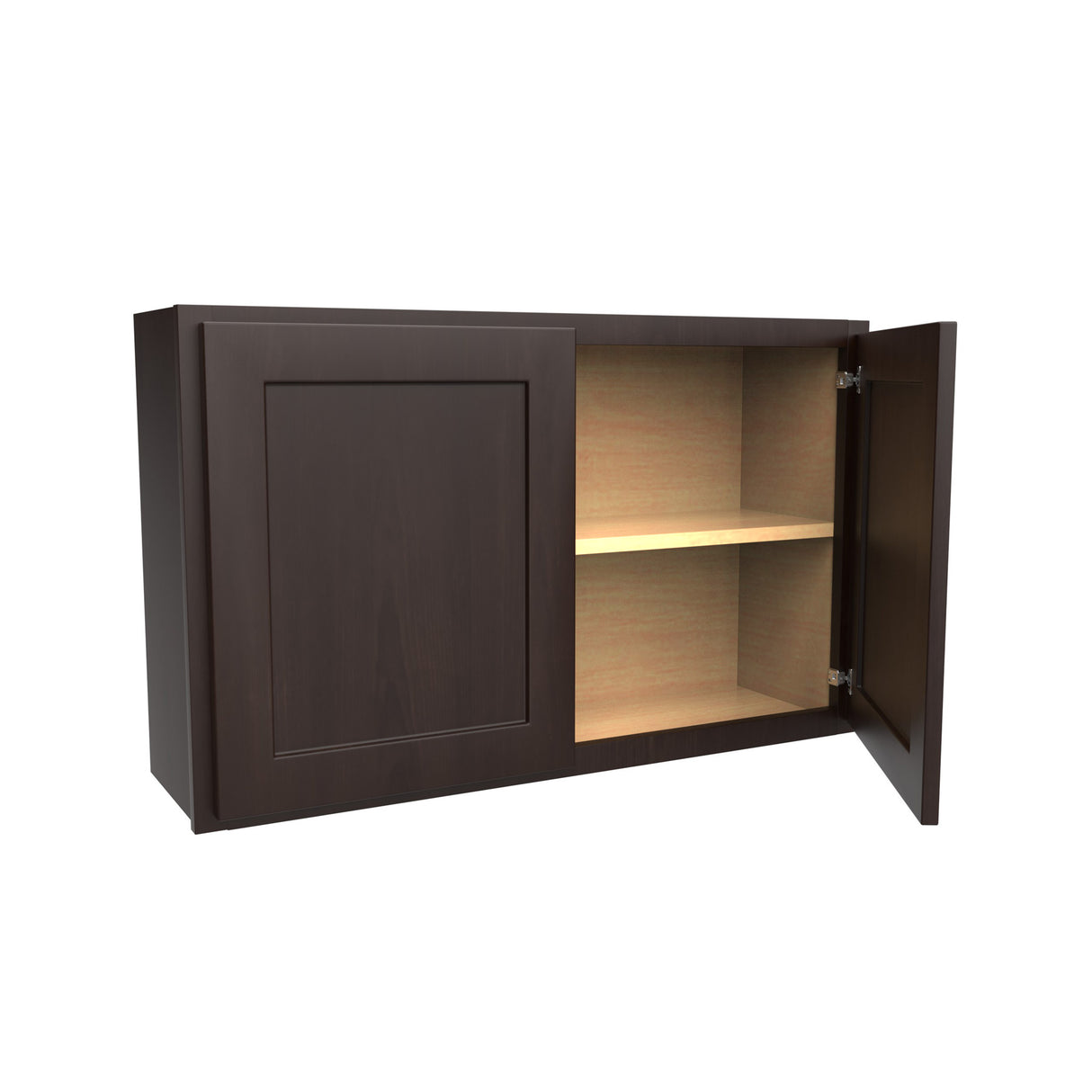 Luxor Espresso - Double Door Wall Cabinet | 39"W x 24"H x 12"D
