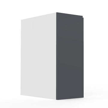 RTA - Lacquer Grey - Vanity Base Full Single Door Cabinet | 21