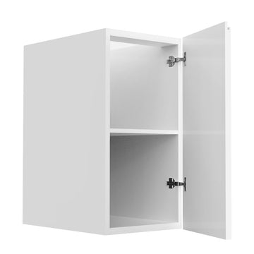 RTA - Lacquer White - Vanity Base Full Single Door Cabinet | 18