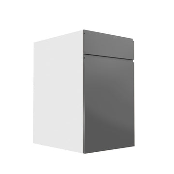 RTA - Lacquer Grey - Single Door Base Cabinets | 18