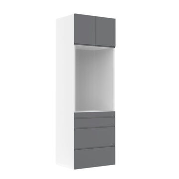 RTA - Lacquer Grey - Single Oven Tall Cabinets | 30