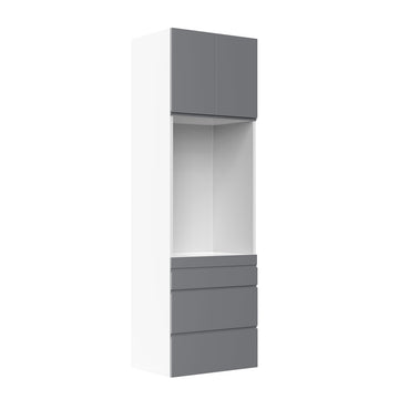 RTA - Lacquer Grey - Single Oven Tall Cabinets | 30