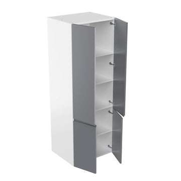 RTA - Lacquer Grey - Double Door Tall Cabinets | 30