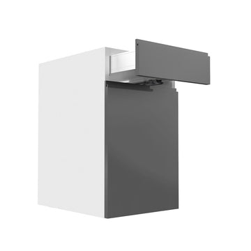 RTA - Lacquer Grey - Single Door Vanity Cabinets | 18