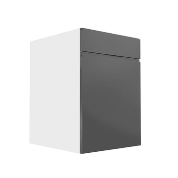 RTA - Lacquer Grey - Single Door Vanity Cabinet | 24