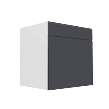 RTA - Lacquer Grey - Double Door Vanity Cabinet | 27