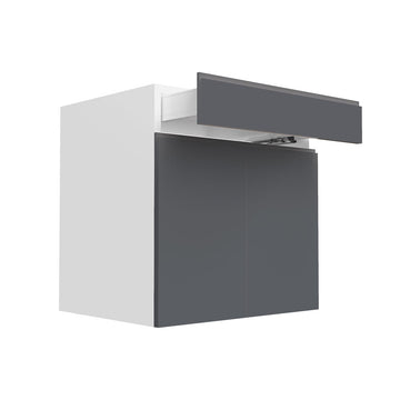 RTA - Lacquer Grey - Double Door Vanity Cabinets | 24"W x 30"H x 21"D