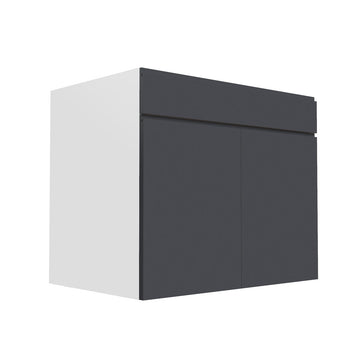 RTA - Lacquer Grey - Double Door Vanity Cabinets | 36
