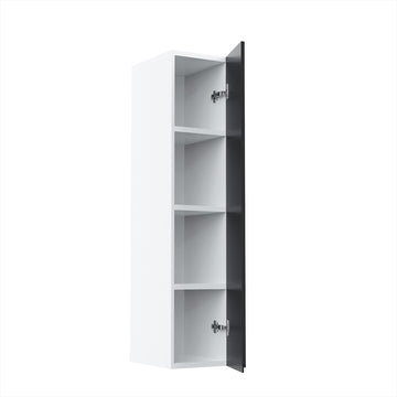 RTA - Lacquer Grey - Single Door Wall Cabinets | 9"W x 42"H x 12"D