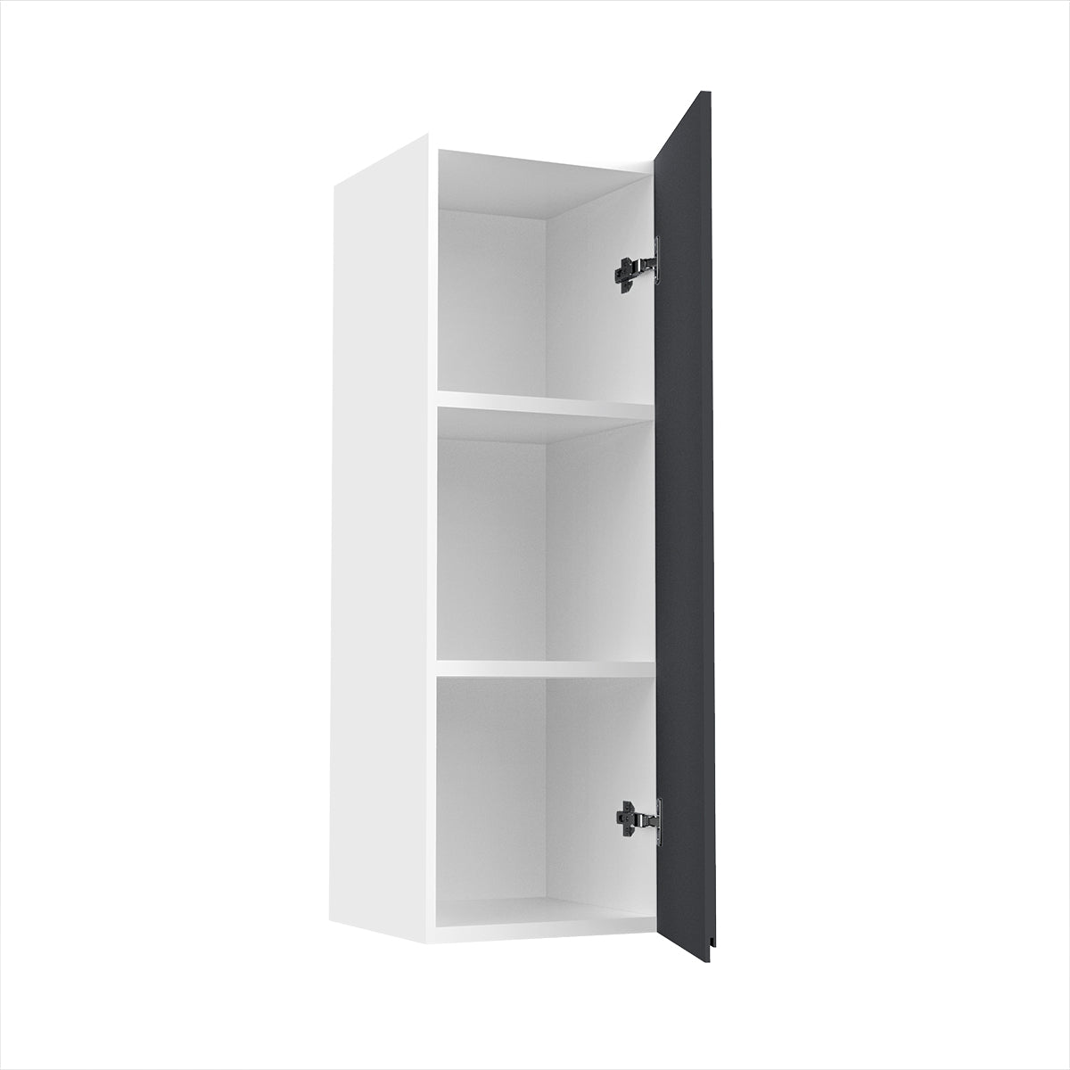 RTA - Lacquer Grey - Single Door Wall Cabinets | 12"W x 36"H x 12"D