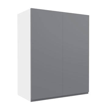 RTA - Lacquer Grey - Double Door Wall Cabinet | 24