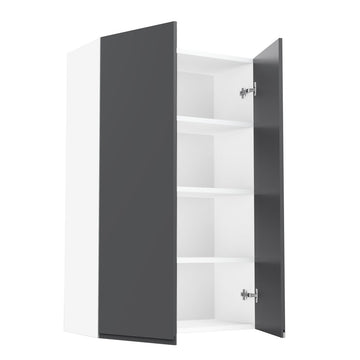 RTA - Lacquer Grey - Double Door Wall Cabinets | 27