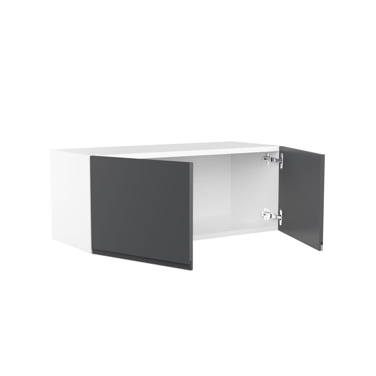 RTA - Lacquer Grey - Double Door Wall Cabinets | 33"W x 12"H x 12"D