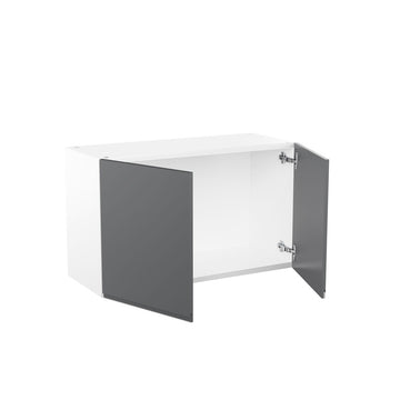 RTA - Lacquer Grey - Double Door Wall Cabinets | 30