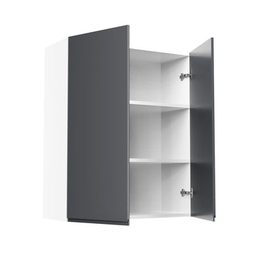 RTA - Lacquer Grey - Double Door Wall Cabinets | 30