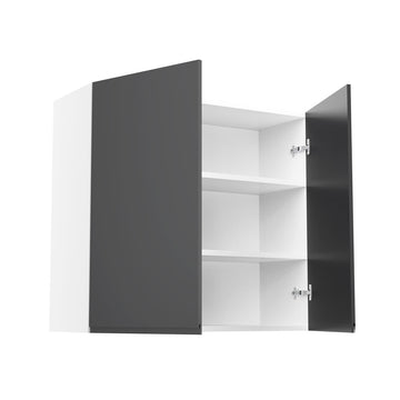 RTA - Lacquer Grey - Double Door Wall Cabinets | 33"W x 30"H x 12"D