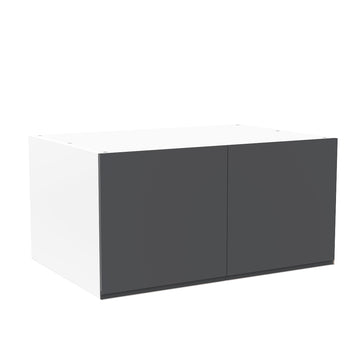 RTA - Lacquer Grey - Double Door Refrigerator Wall Cabinets | 36