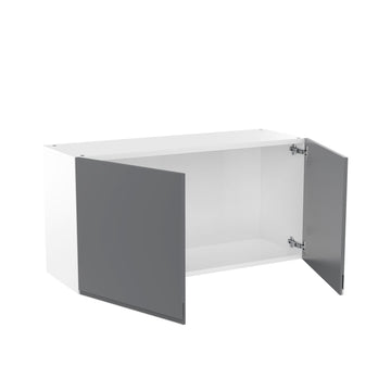 RTA - Lacquer Grey - Double Door Wall Cabinets | 36"W x 18"H x 12"D