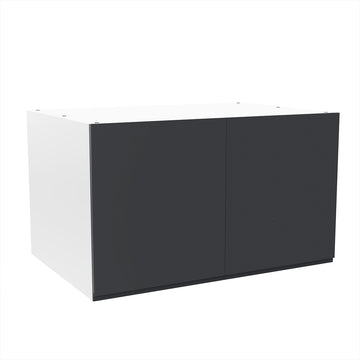 RTA - Lacquer Grey - Double Door Refrigerator Wall Cabinets | 36