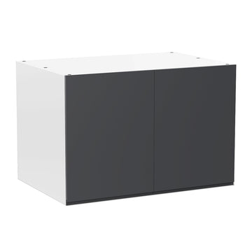 RTA - Lacquer Grey - Double Door Refrigerator Wall Cabinets | 36