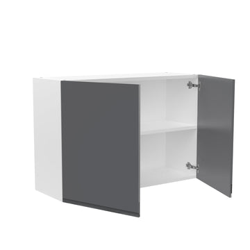 RTA - Lacquer Grey - Double Door Wall Cabinets | 36"W x 24"H x 12"D