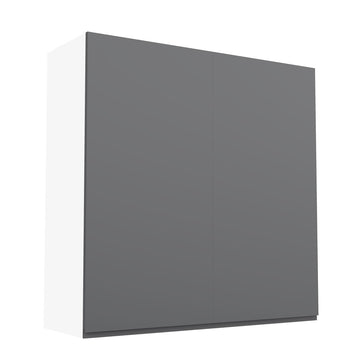 RTA - Lacquer Grey - Double Door Wall Cabinets | 36