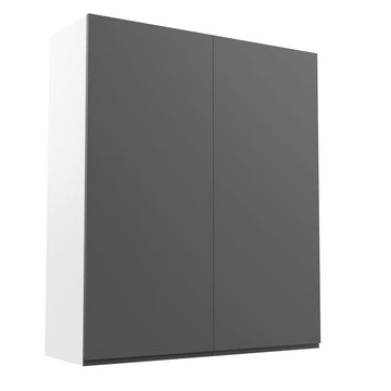 RTA - Lacquer Grey - Double Door Wall Cabinets | 36