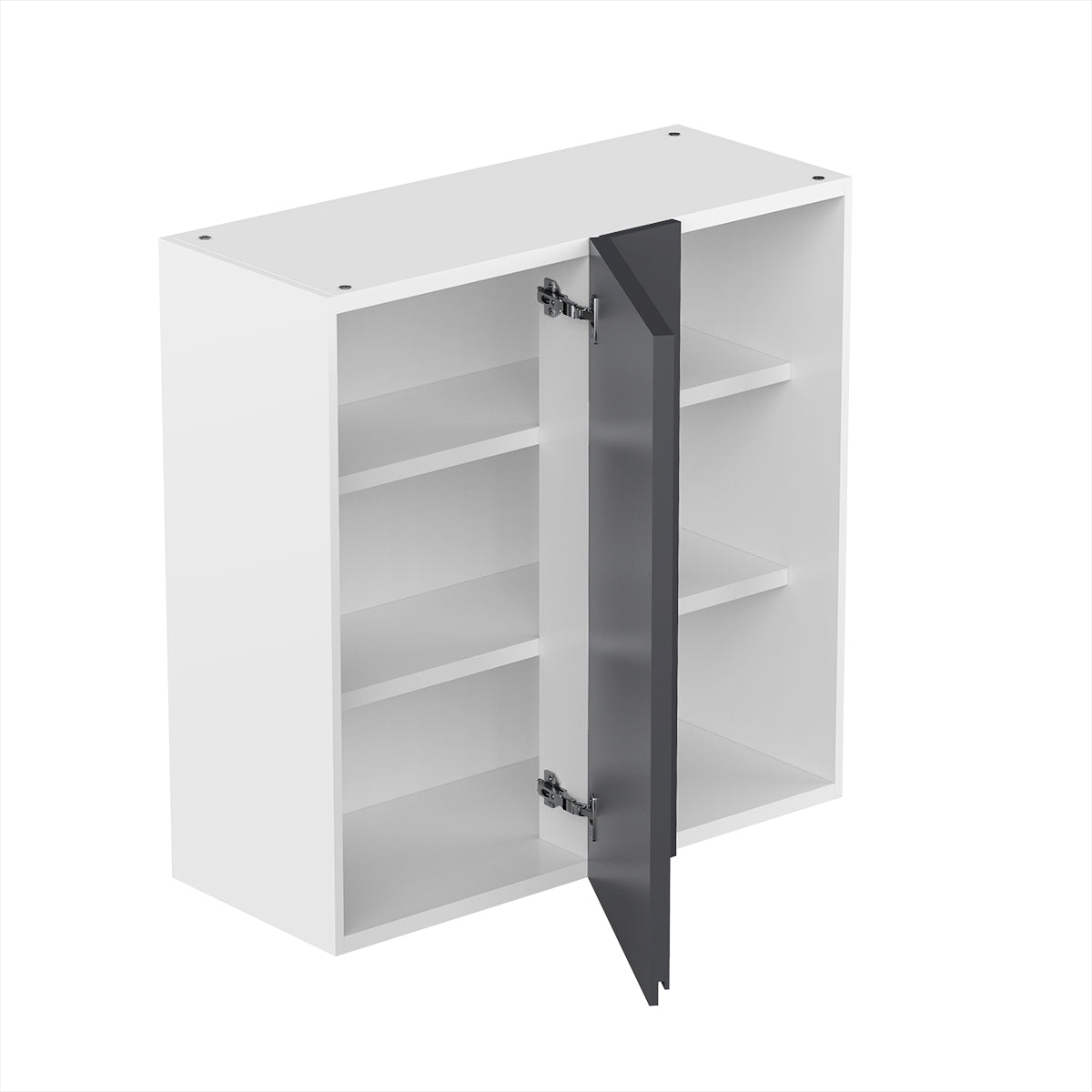 RTA - Lacquer Grey - Single Door Wall Cabinets | 30"W x 30"H x 12"D