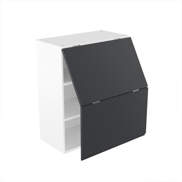 RTA - Lacquer Grey - Bi-Fold Door Wall Cabinets | 24"W x 30"H x 12"D