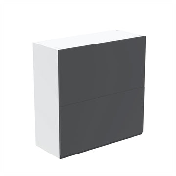 RTA - Lacquer Grey - Bi-Fold Door Wall Cabinets | 30