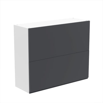 RTA - Lacquer Grey - Bi-Fold Door Wall Cabinets | 36