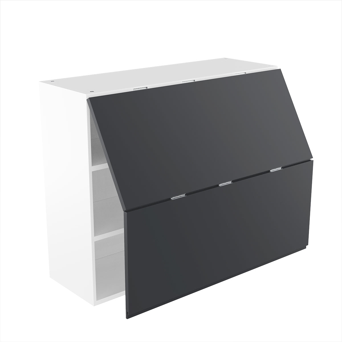 RTA - Lacquer Grey - Bi-Fold Door Wall Cabinets | 36"W x 30"H x 12"D