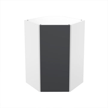 RTA - Lacquer Grey - Diagonal Wall Cabinets | 24