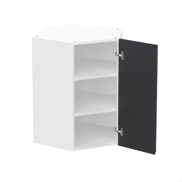 RTA - Lacquer Grey - Diagonal Wall Cabinets | 24"W x 30"H x 12"D