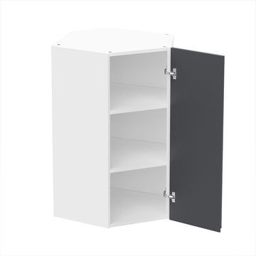 RTA - Lacquer Grey - Diagonal Wall Cabinets | 24"W x 36"H x 12"D