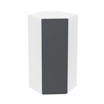 RTA - Lacquer Grey - Diagonal Wall Cabinets | 24