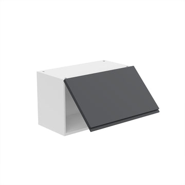 RTA - Lacquer Grey - Horizontal Door Wall Cabinets | 24