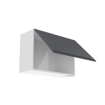 RTA - Lacquer Grey - Horizontal Door Wall Cabinets | 30