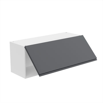 RTA - Lacquer Grey - Horizontal Door Wall Cabinets | 36