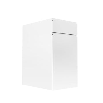 RTA Kitchen Cabinet - Lacquer White - Single Door Base Cabinet | 15