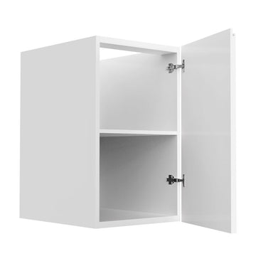 Kitchen Cabinet - RTA - Lacquer White - Full Height Kitchen Cabinet - Single Door Base | 18