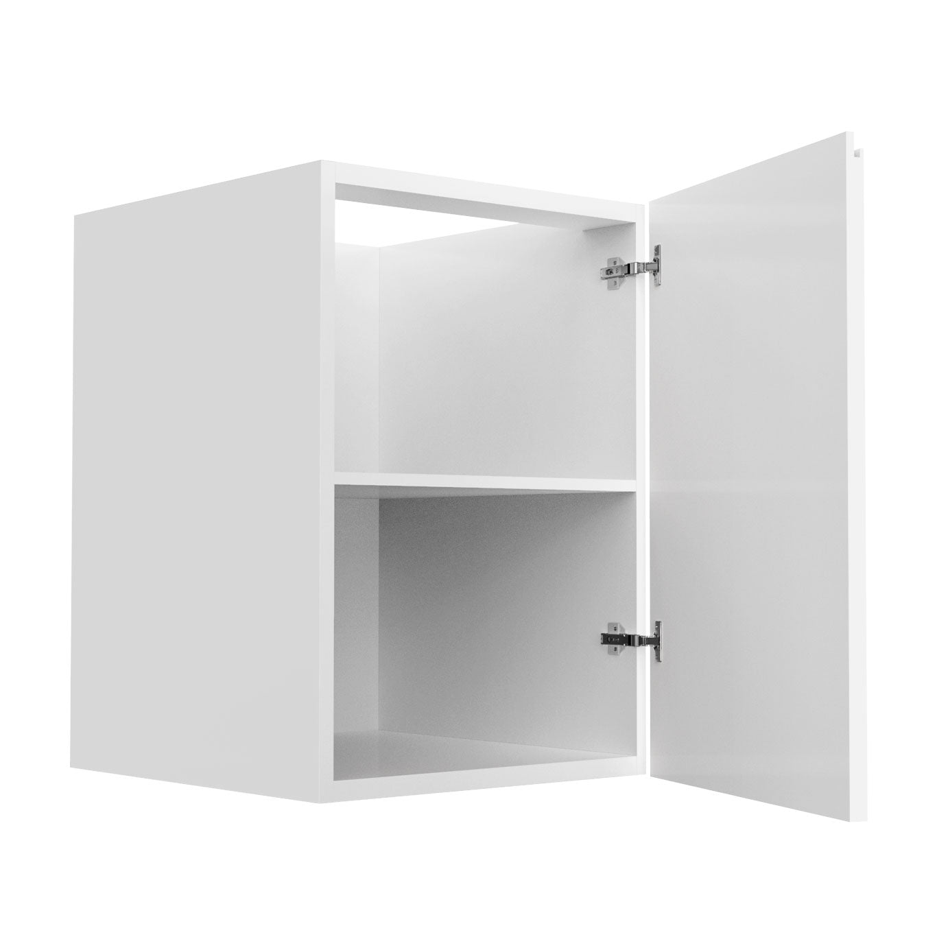 Kitchen Cabinet - RTA - Lacquer White - Full Height Kitchen Cabinet - Single Door Base | 21"W x 34.5"H x 23.8"D