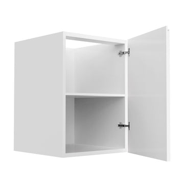 Kitchen Cabinet - RTA - Lacquer White - Full Height Kitchen Cabinet - Single Door Base | 21"W x 34.5"H x 23.8"D