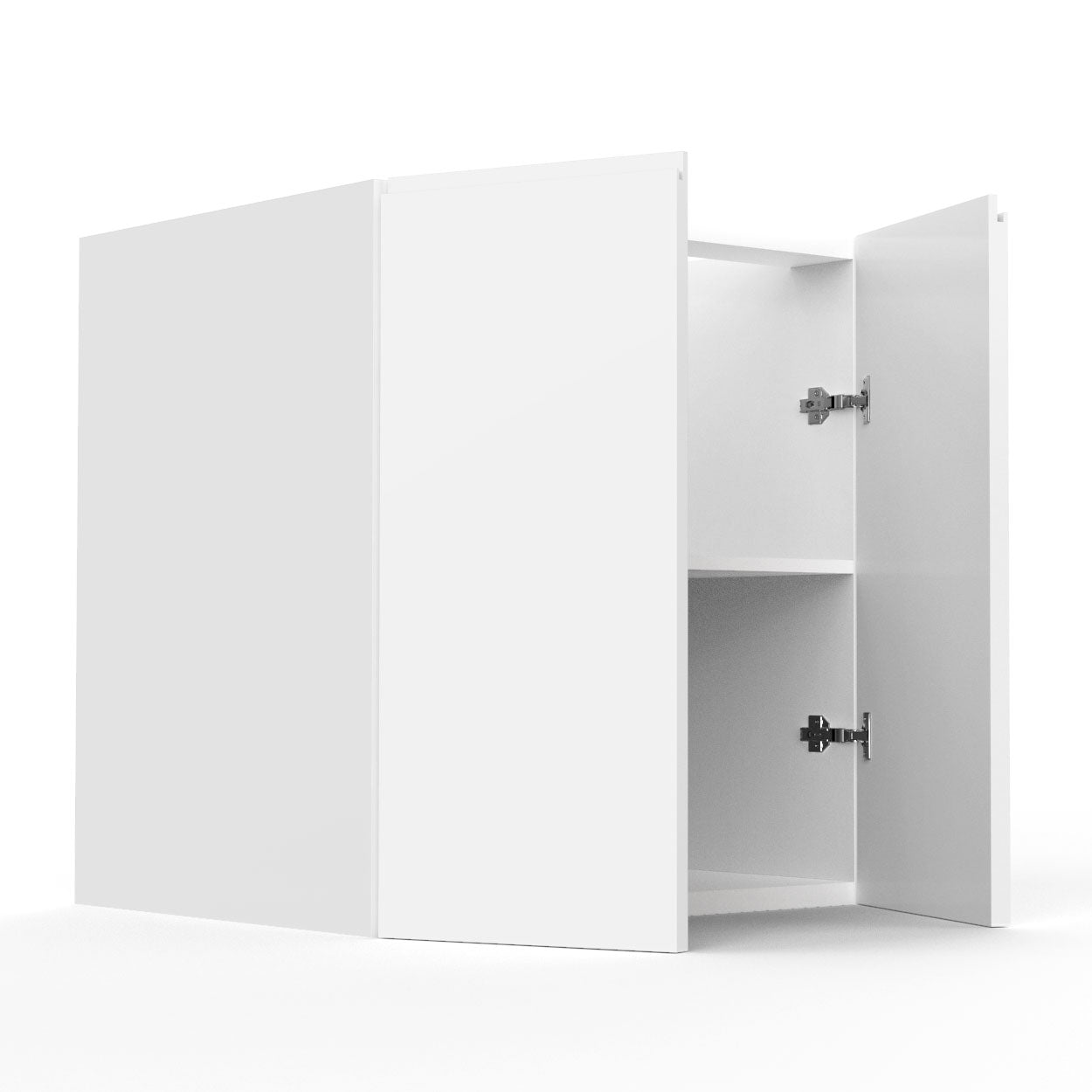 Base Cabinet - RTA - Lacquer White - Full Height Kitchen Cabinet - Double Door | 27