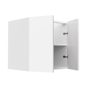 RTA - Lacquer White - Floating Vanity Base Cabinet | 36"W x 30"H x 21"D