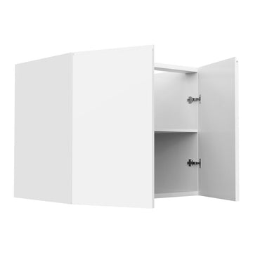 Base Cabinet - RTA - Lacquer White - Full Height Kitchen Cabinet - Double Door | 36"W x 34.5"H x 23.8"D