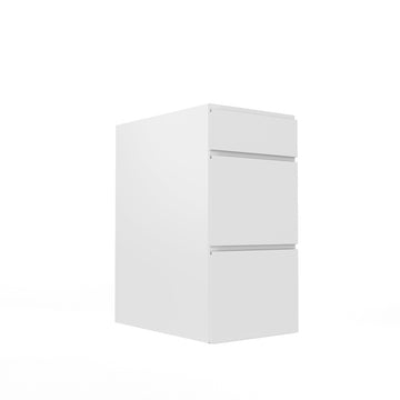 RTA - White Cabinet - Lacquer White - 3 Drawer Base Cabinet | 15