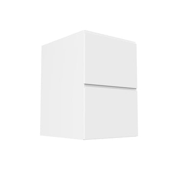 RTA - White Cabinet - Lacquer White - Two Drawer Base Cabinet | 21