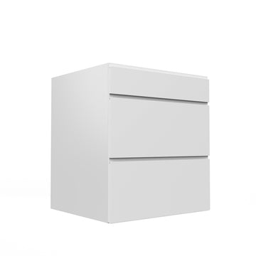 RTA - White Cabinet - Lacquer White - 3 Drawer Base Cabinet | 27