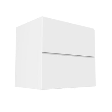 RTA - White Cabinet - Lacquer White - Two Drawer Base Cabinet | 33